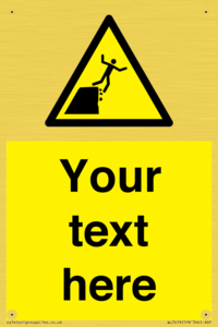 Custom Warning unstable cliff edge